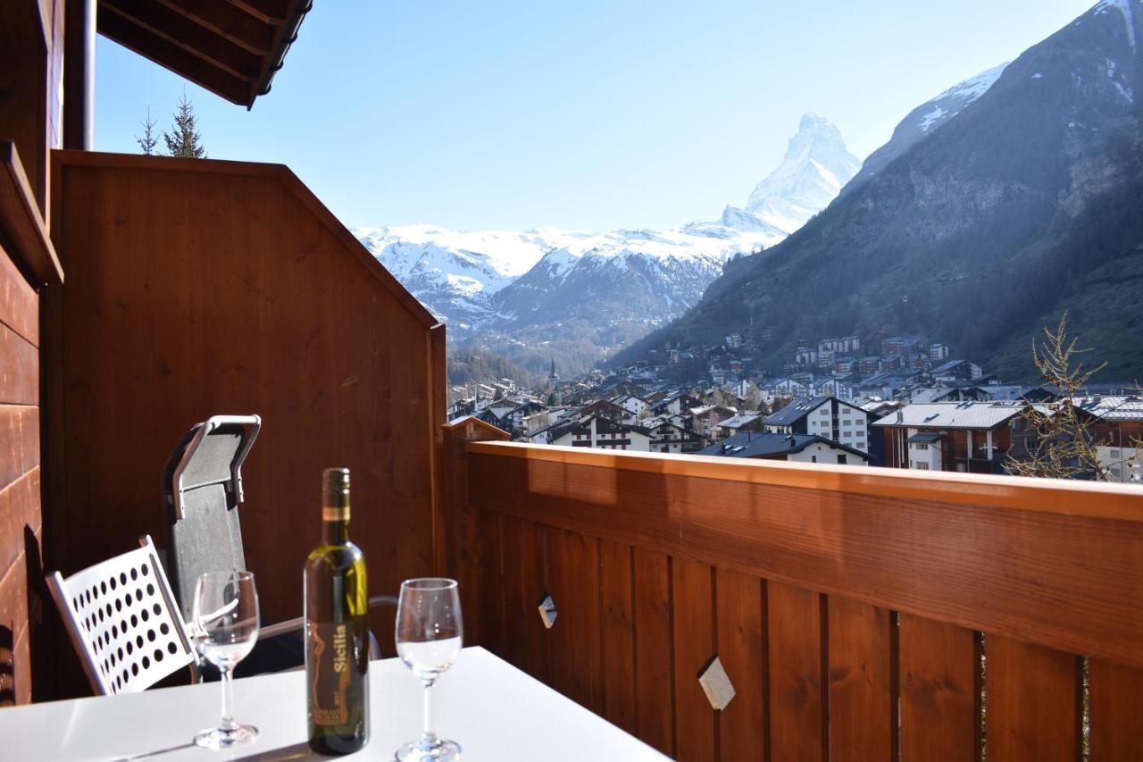 Wohnung In Zermatt Mit Postkarten Matterhornblick Exterior photo